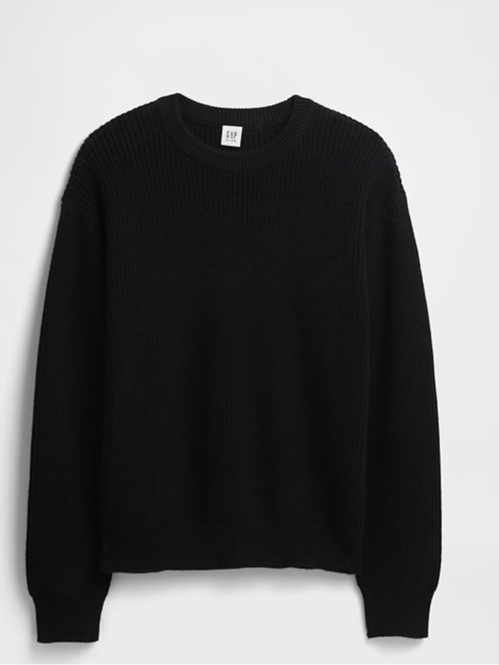 GAP Kids Relaxed Shaker-Stitch
Crewneck Sweater